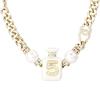CHANEL Metal Resin Pearl Bracelets Women's Gold/Pearl White AB8479-B08260-NI490