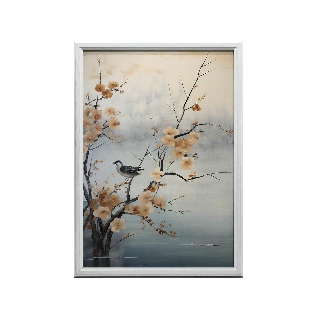 Wiosenne Cuda Na Wiśni Wiosenne Cuda Na Wiśni, 30X40 Cm, Rama Drewniana Ciemny Brąz, Papier Matowy 230 Gsm