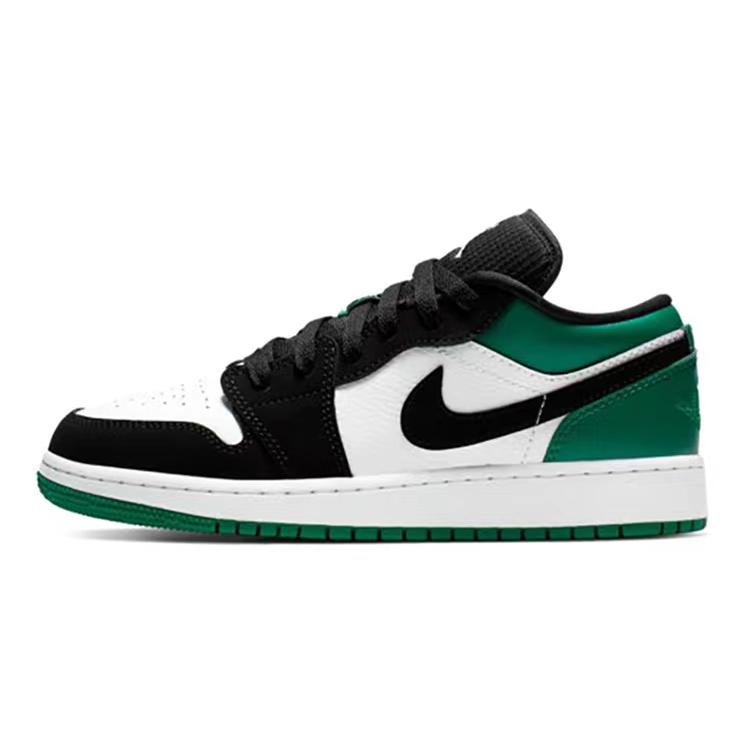 Jordan Air Jordan 1 Винтажные Баскетбольные Кроссовки Женские Низкие Зеленый/Черный 553560-113(Команда56-)