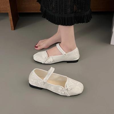 Балетки женские Туфли Мэри Джейн с круглым носком Женские туфли Бантик Шелковый атлас Балетки женские Туфли ко Дню святого Валентина