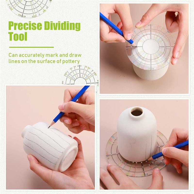 Pottery Trimming Universal Wheel Tool Set Rotating Disc Pottery Wheel Trimmer Metal Pottery For Clay Artists