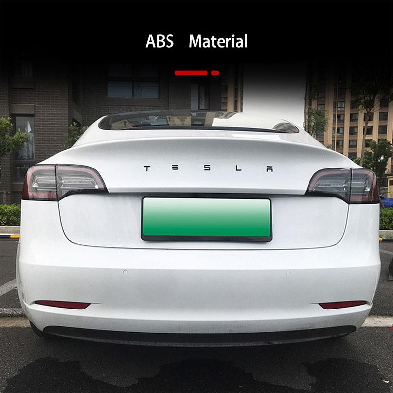 1pcs 3D ABS Logo Tesla Emblem Letters Car Trunk Badge Rear Letter Label Electroplated For MODEL 3 MODEL S X Modified accessories