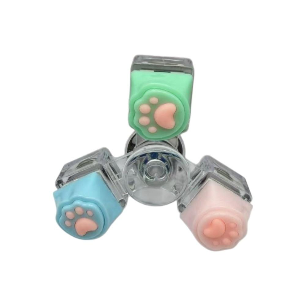 Cartoon Cat Paw Keycap Keychain Colorful Cat Claw Button Pendant Bag Pendant