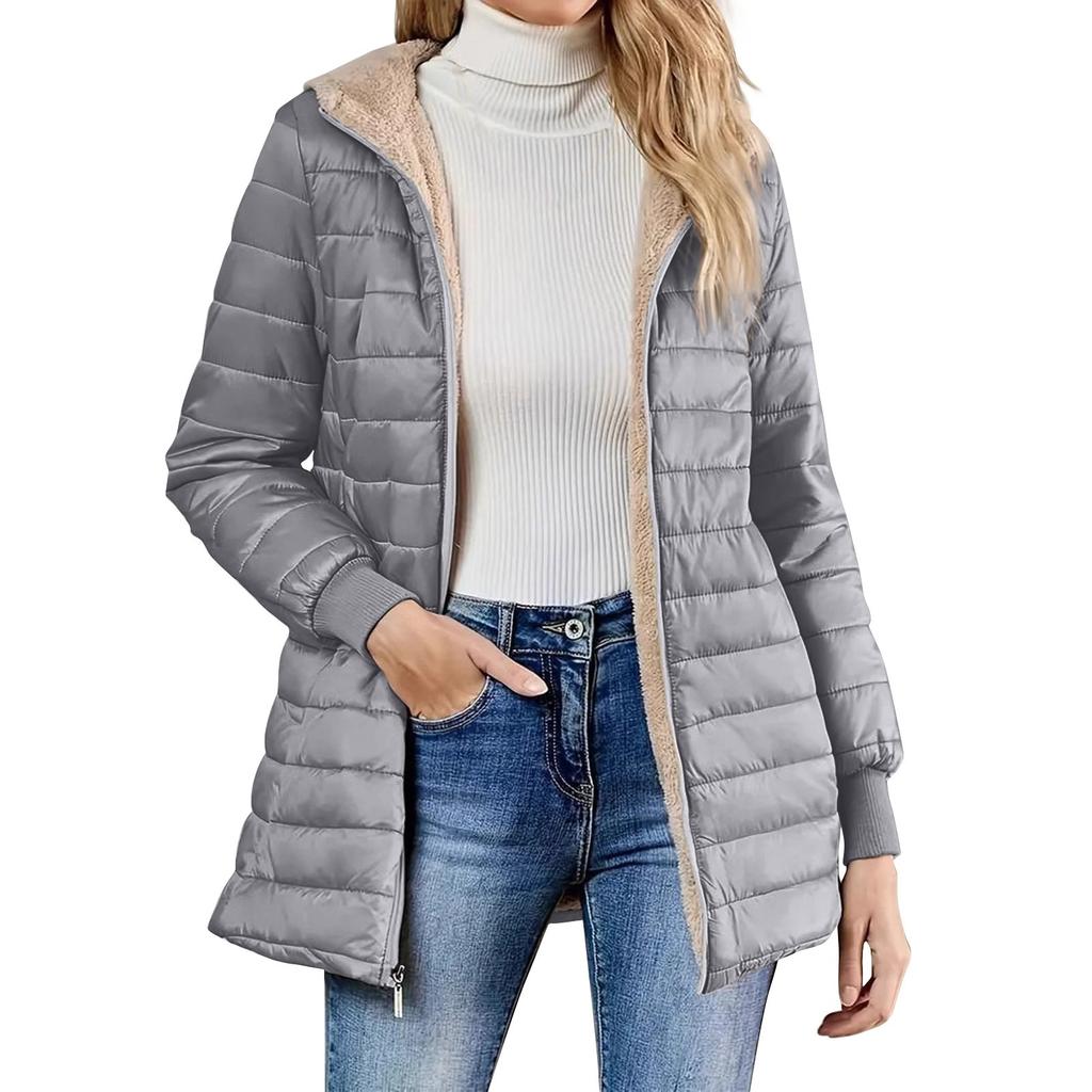 Женская модная повседневная куртка из хлопка, короткая утепленная свободная куртка с капюшоном из хлопка