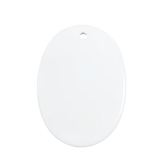 Сублимационное керамическое украшение Белое сублимационное заготовка-украшение Незаконченное рождественское подвесное