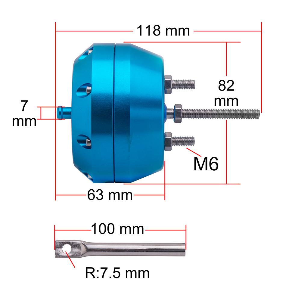 Auto 2.00" Billet Aluminum Turbo Actuator Wastegate For Garrett T3, T3.5 and T4 turbo chargers blow off valve