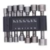 14PcsSet Power Nut Driver Drill Set Tool Steel 40CR Hex Shank Socket Adapter for DIY 14in
