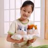 Милая плюшевая игрушка-кукла котенок, имитирующая котенка, лежащая кукла-кошка, детская успокаивающая кукла