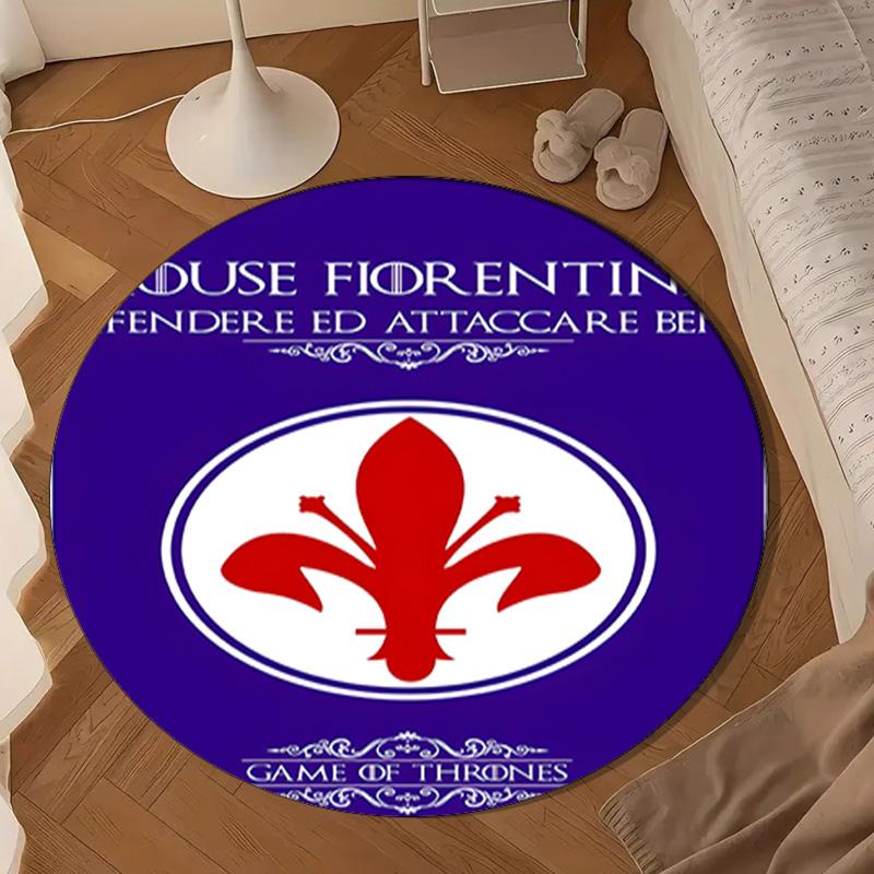 Fiorentina Football Club Round mat Home Decor, Chair rug For livingroom,Bedroom, doormat home decor Birthday Gift Christmas Gifts