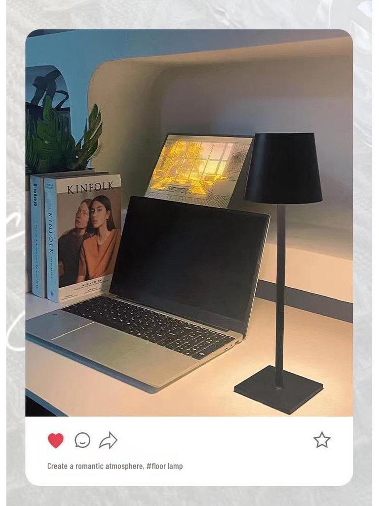 USB Rechargeable LED Table Lamp: Touch-Control Night Light for Outdoor & Indoor Atmosphere