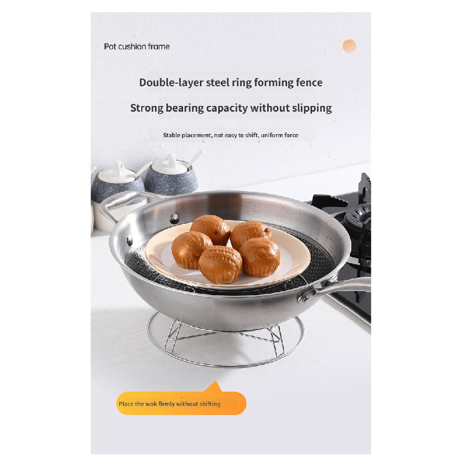 Нержавеющая сталь Настольная подставка для кастрюль Защита от ожогов Теплоизоляционная подставка для кастрюль