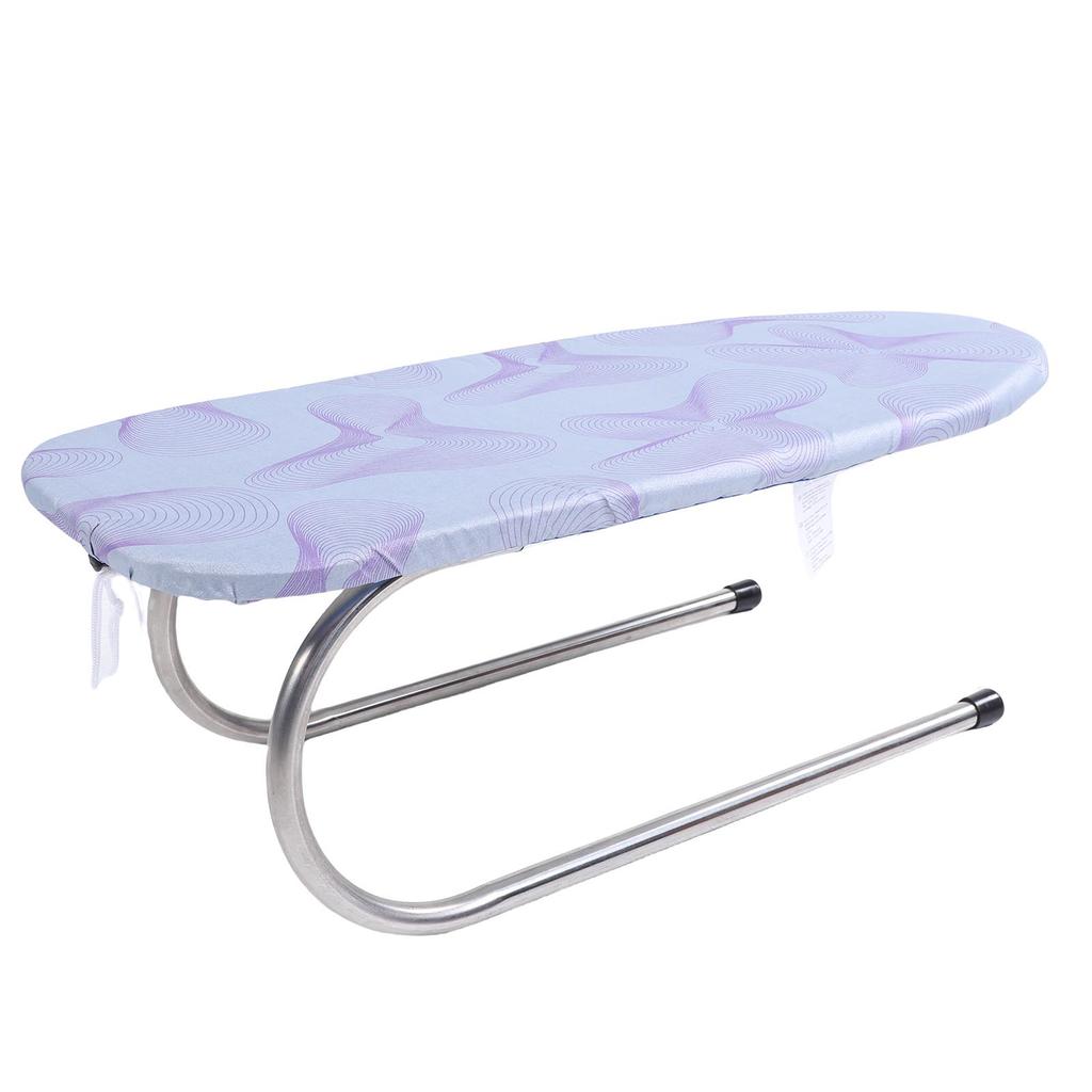 Складная маленькая гладильная доска с хлопковым чехлом, жаростойкая портативная настольная гладильная доска из нержавеющей стали для общежития, дома на колесах