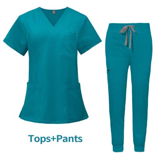 Multicolor Unisex Short Sleeved Pharmacy Nurse Uniform Hospital Doctor Workwear Oral Dental Surgery Uniforms Medical Scrubs Sets