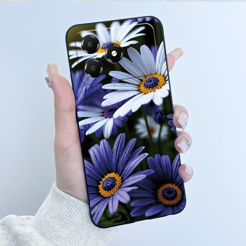 Чехол для телефона ZTE Blade A36 Чехол Z2472 Эстетичный Роскошный Милый Крутой Для Мальчиков Девочек Черный Матовый Мягкий Силикон Защитная Задняя Крышка