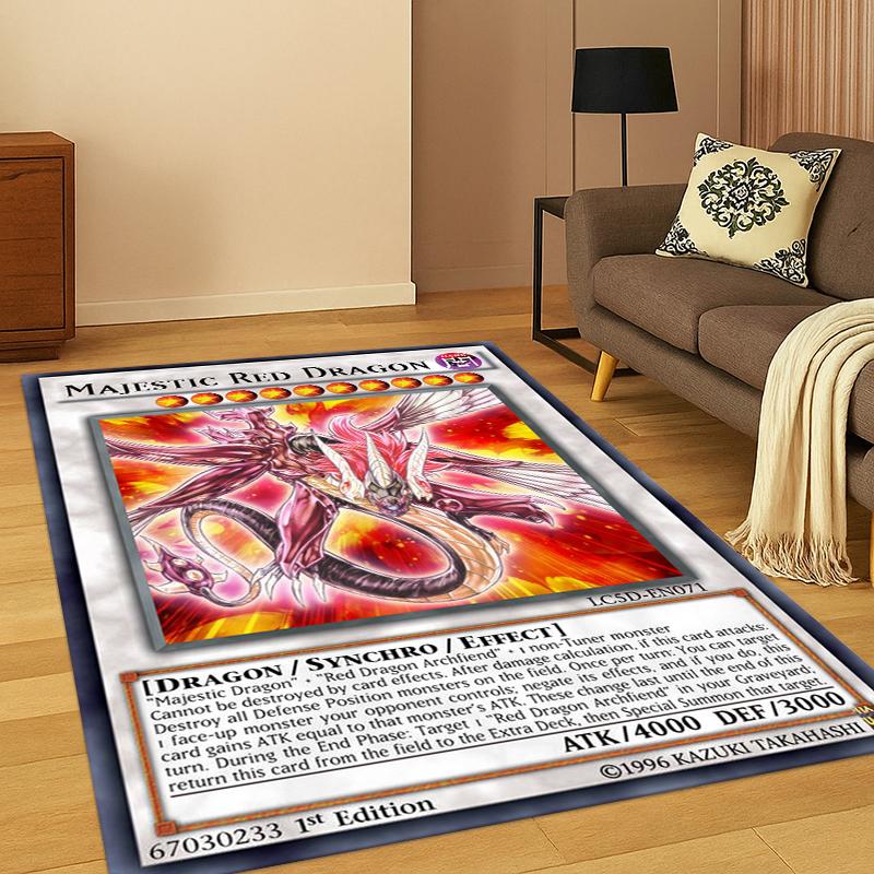 Аниме Yu-Gi-Oh Карта Монстра Мультяшный Ковер Коврик для Спальни Гостиной Дивана Прихожей Декор Дома, Детский Игровой Ковер Нескользящий Подарок