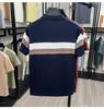 Lightweight, breathable, wrinkle resistant men's versatile short sleeved top made of mulberry silk and linen