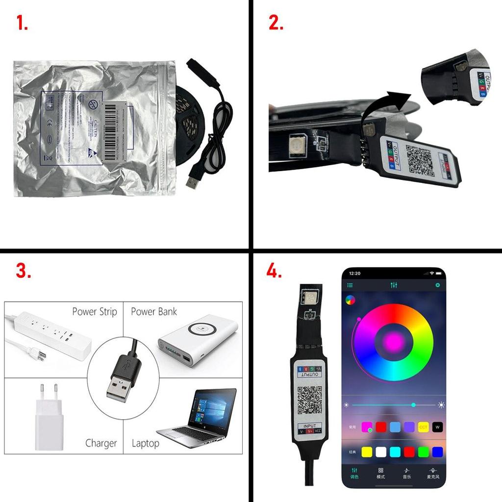 5050 RGB светодиодные ленты 5 м умное приложение с дистанционным управлением светодиодные ленты с изменением цвета для комнаты, дома, декоративная вечеринка, фестиваль