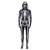 Polyester Halloween Cosplay Costume Separate Headgear Skull Bodysuits  Halloween