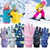 [Warm Ski Gloves] Warm Winter Ski Gloves, 1 Pair | Boys and Girls Snow Play Gloves, Suitable for Children 4-13 Years Old