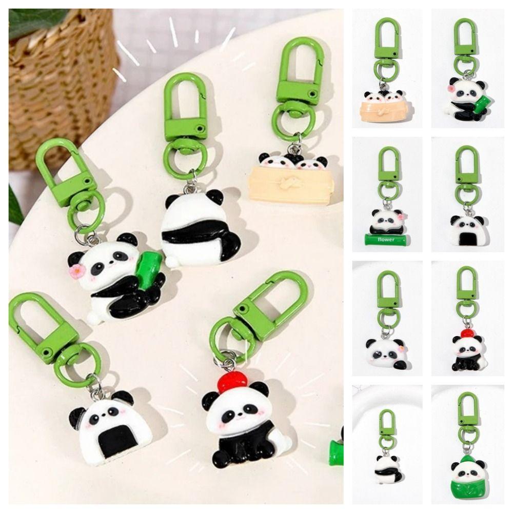 Брелок Бамбуковая Трубка Панда Брелок Мультяшный Суши Панда Брелок Цветок Панда Подвеска Дети
