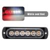 6LED Car Strobe Warning Light Grill Flashing Breakdown Emergency Light Car Truck Trailer Beacon Lamp LED Side Light For Cars 12V