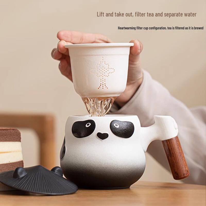 Shangyanfang Panda Ceramic Tea Infuser Cup