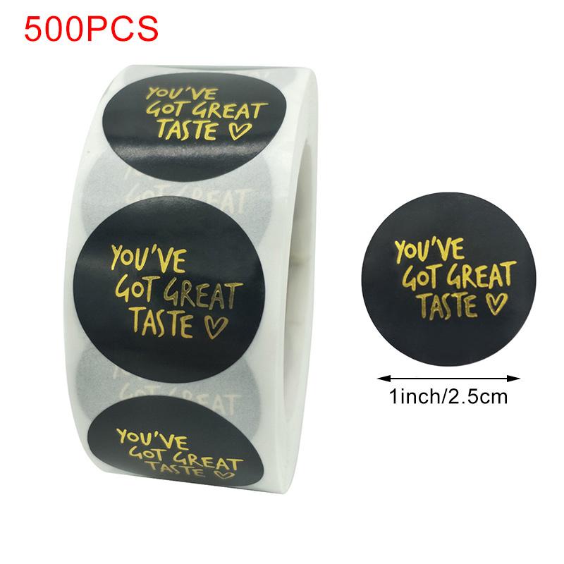 500 шт. Наклейки «Спасибо» для этикеток с печатью, круглые цветочные многоцветные этикетки, наклейки ручной работы, канцелярские наклейки
