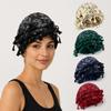 Tassel Twist Head Wraps Cashew Print Durag For Men Unisex Hair Wrap Scarf  Fashion Accessory