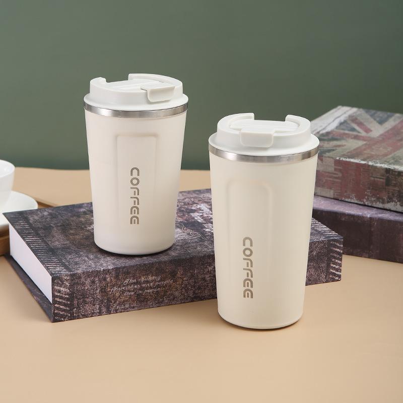 500ml Stainless Steel Coffee Cup Travel Thermal Mug Leak-Proof Thermos Bottle Tea Coffee Mug Vacuum Flask Insulated Cups