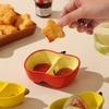 Креативная фарфоровая тарелка в корейском стиле, милая форма фрукта, керамическая домашняя посуда, блюдца для соуса/приправ для барбекю/хот-пота