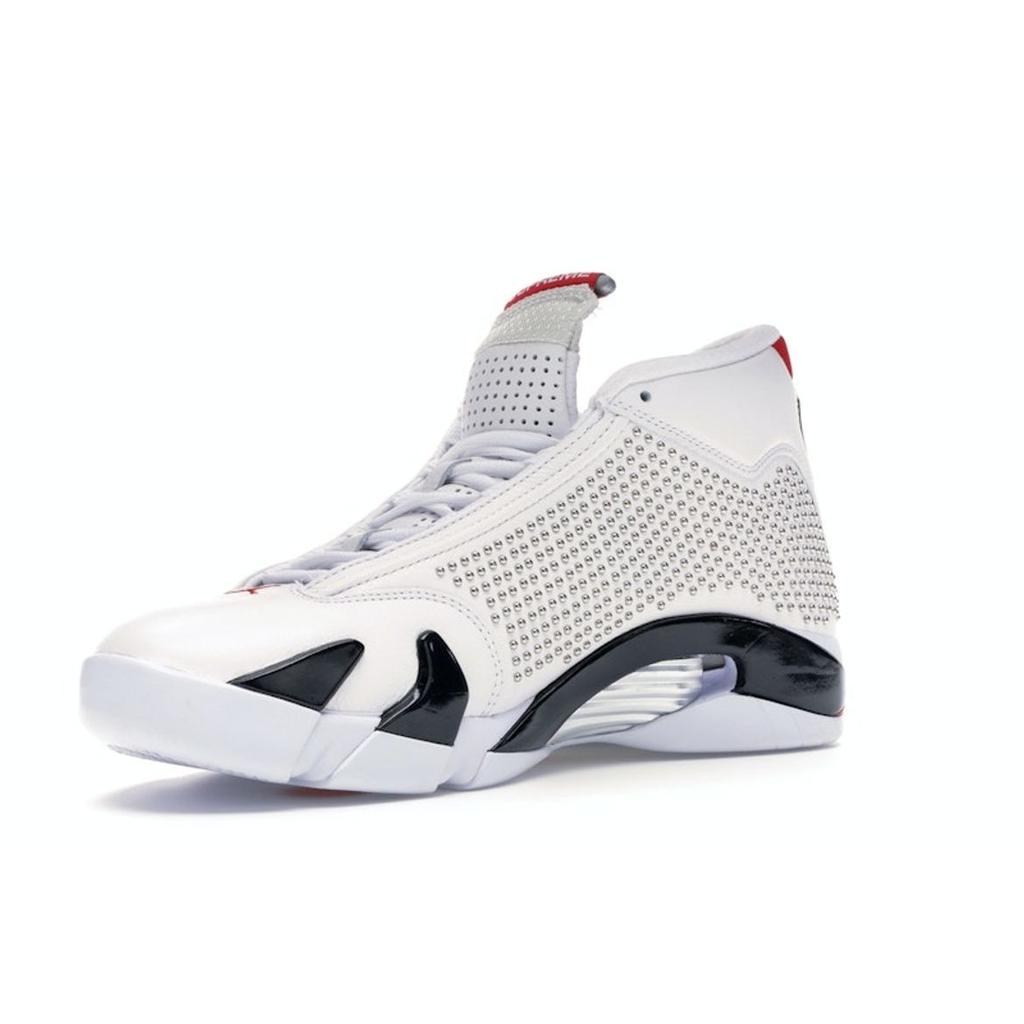 Supreme X Air Jordan 14 Retro White Men Sneakers University-Red Black BV7630-106