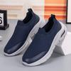 Large size elastic socks shoes low-top summer fly-woven mesh lazy shoes casual sports men's shoes