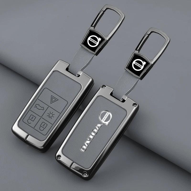 AABBI1 Zinc Alloy Car Smart Key Case Cover Protector Shell Holder For Volvo S40 S60 S80 S90 XC60 XC70 XC90 V40 V60 Keychain Accessories