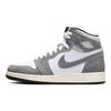 Детские кроссовки Air Jordan 1 Retro High OG GS Washed Black Серые огненно-красные светло-дымчато-серые FD1437-051