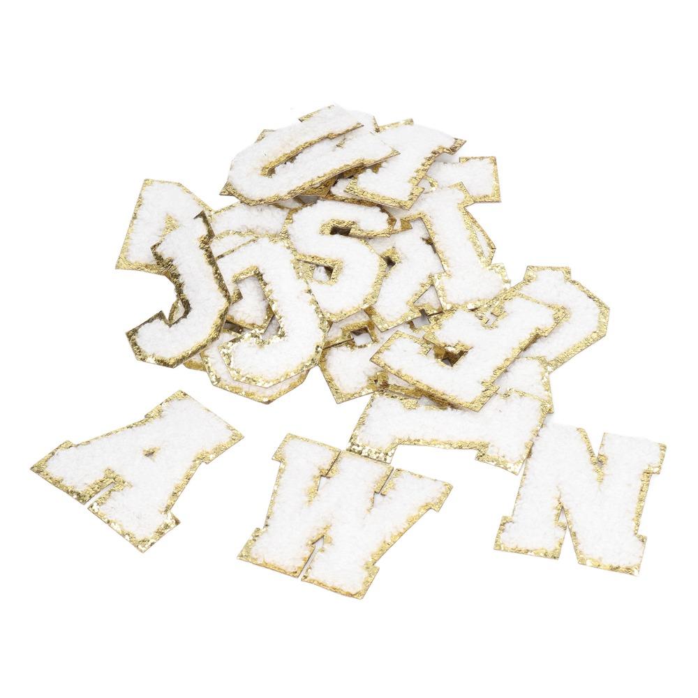 26pcs Iron On Embroidered Patches Embroidered Design Alphabet Patches  Bags Decoration
