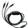 Обновленный портативный кабель для наушников Beyerdynamic MMX300 Черная оплетка ПУ-провод Вспомогательный кабель