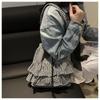 Large Capacity Drawstring Bag Fashion Handbag Lightweight Lotus Leaf Shoulder Bag  Outdoor