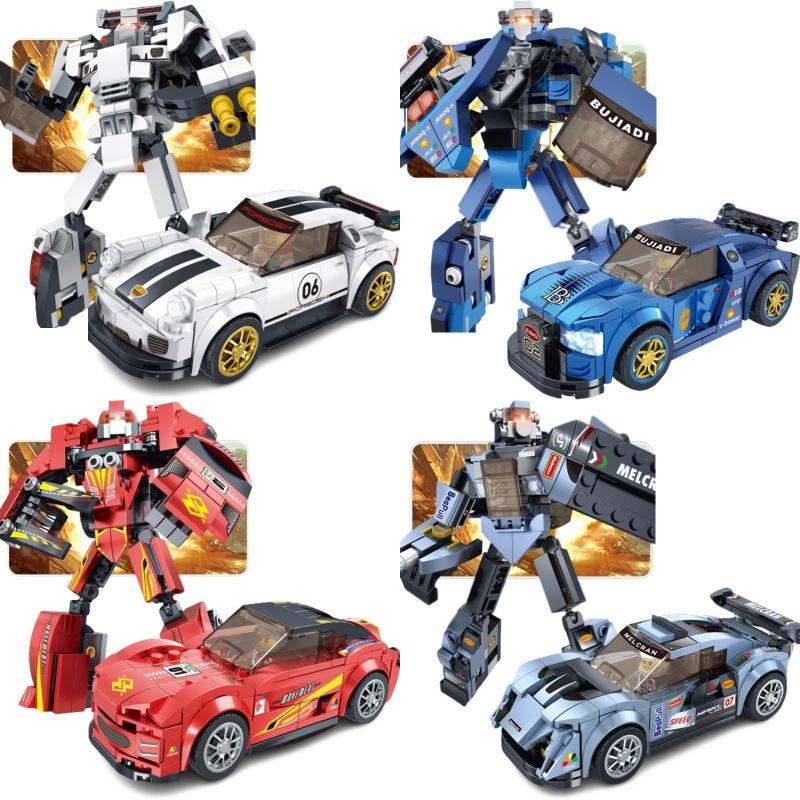 Крутой и реалистичный робот для самостоятельной сборки для детей, игрушка из АБС-пластика, строительные блоки из мелких деталей