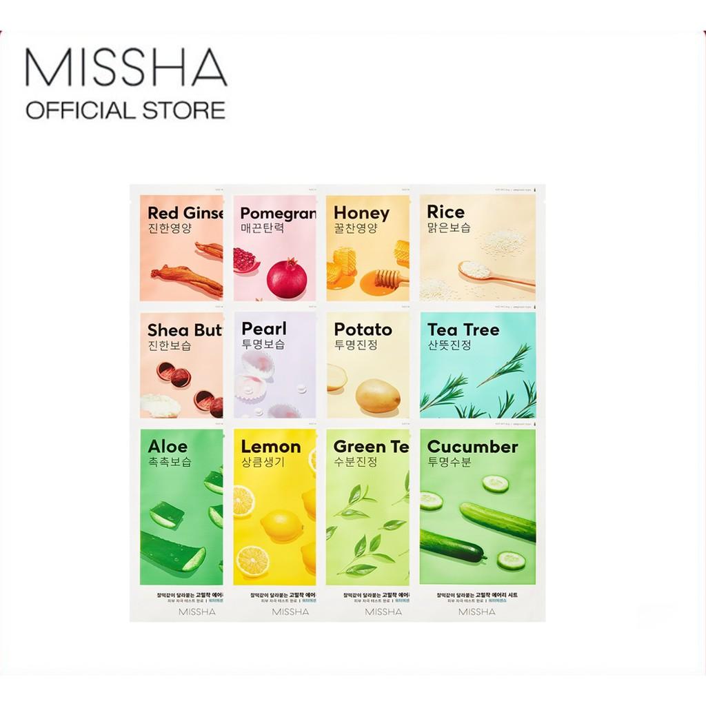MISSHA Airy Fit Sheet Mask 1 Pcs (8 Types) AUTHENTIC STORE