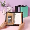 Folder Cover A6 Leather Notebook With Calculator Notepad New Business Notebook Business
