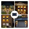 2/4/6PCS Solar Fence Lights Cool White Solar LED Wall Lamp with Motion Sensor Outdoor Solar Garden Lights for Patio Stairs Porch