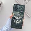Stripes Anchor Boat Ship For Realme C67 C61 C75 C55 C53 C51 C21Y C25S GT 6 6T 5 GT7 Pro 10 11 12 13 14 Pro Plus Case