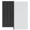 Lucca Black Kitchen Corner Wall Cabinet