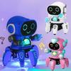 Светящаяся музыкальная развивающая игрушка для детей, электрический питомец, милый робот со светодиодной подсветкой, танцующий робот, игрушка для обучения лазанию для малышей, подарок на день рождения ребенка