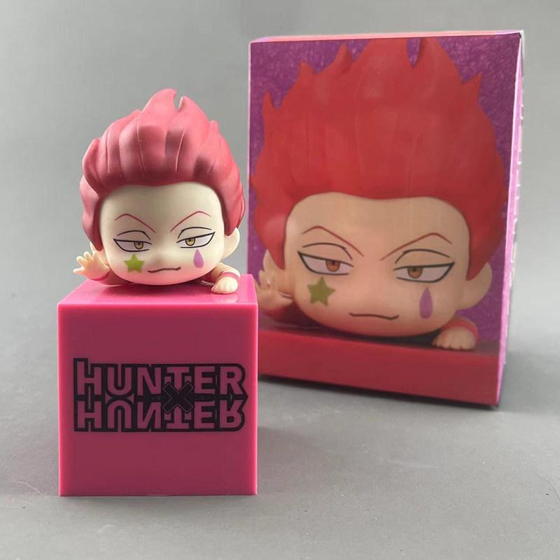 4 шт. Аниме Hunter x Hunter Фигурки Killua Zoldyck Gon Freecss Kurapika Лежащие Настольное украшение Модель Игрушки Подарки Коллекционные