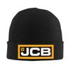 Логотип JCB блочный текст строительная техника Мужчины Женщины Унисекс Вязаная шапка бини Шапка-колпак Зимняя Теплая Рождественская На открытом воздухе