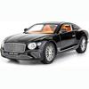 1/24 Bentley Continental GT Model Car, Alloy Diecast Collectible Pull Back Car Toy, with Sound and Light, Door Can Be Opened for Boys Girls Gift