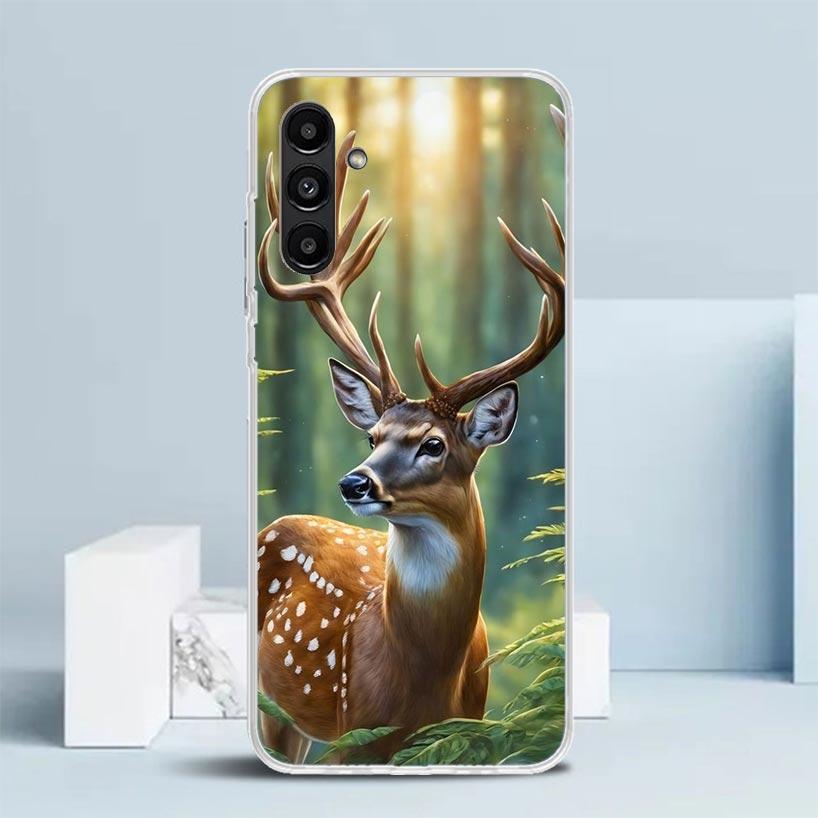 Deer Hunting Camo Phone Case For Samsung Galaxy A17 A37 A57 A16 A15 A14 A13 A56 A55 A54 A53 A36 A35 A34 A33 A26 A25 A24 A23 Gala