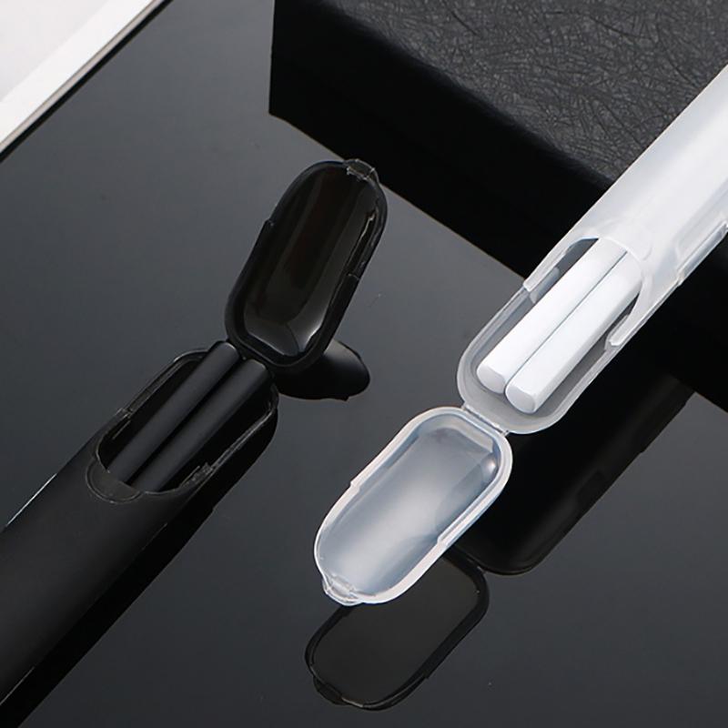 Портативный ящик для хранения кистей для макияжа, карандаш для бровей, столовые приборы, палочки для еды, прозрачный с крышкой, органайзер, чехол для косметических инструментов