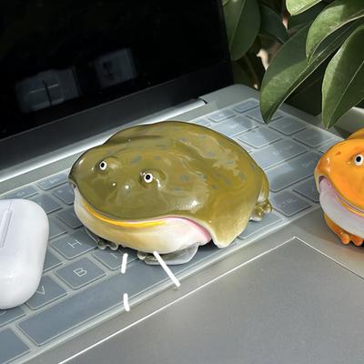 Yousheng Чехол для наушников-вкладышей «Уродливая лягушка» для AirPods Pro/Pro 2/Pro 3/4 Защитный чехол для зарядного кейса для беспроводных Bluetooth-наушников Прозрачный Защитный чехол для наушников